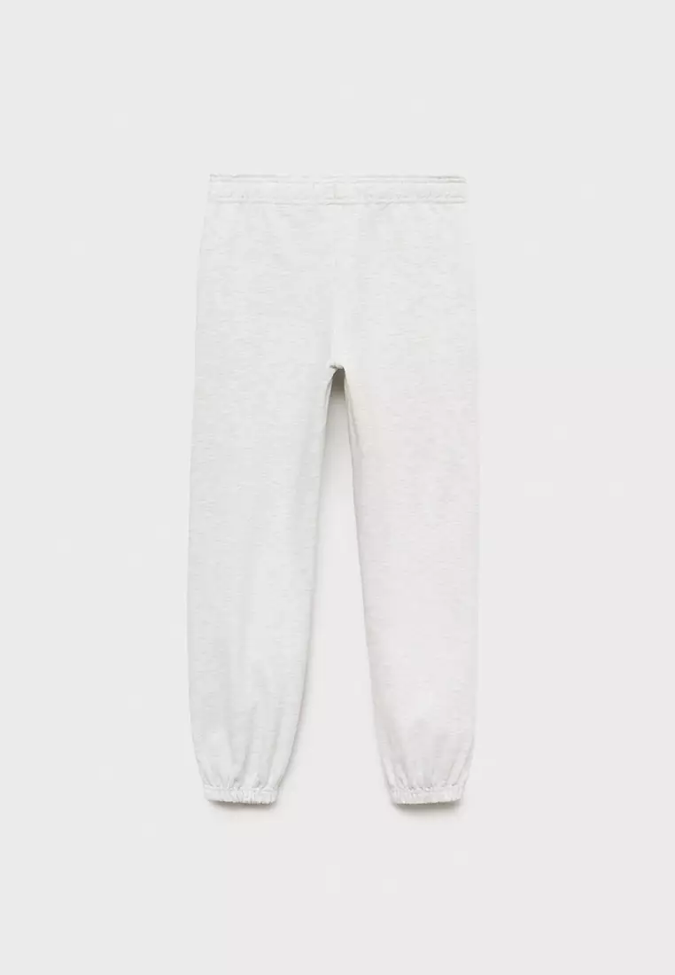Cotton Joggers With Elastic Waist