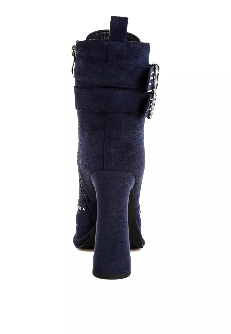 Buy London Rag Harness Detail Lace Up Boots in Navy 2026 Online ...