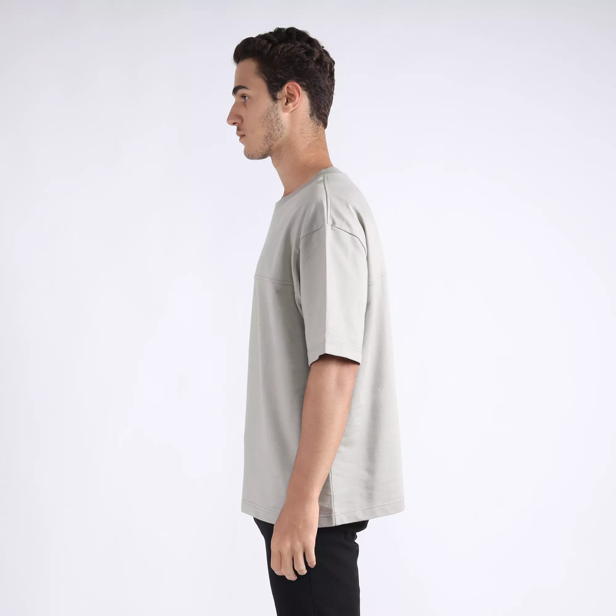 FACILITY by LARUSSO - Daze Boxy Tee - Ghost Gray