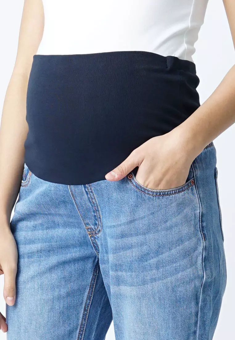 Blue Maternity Full Panel Skinny Jeans