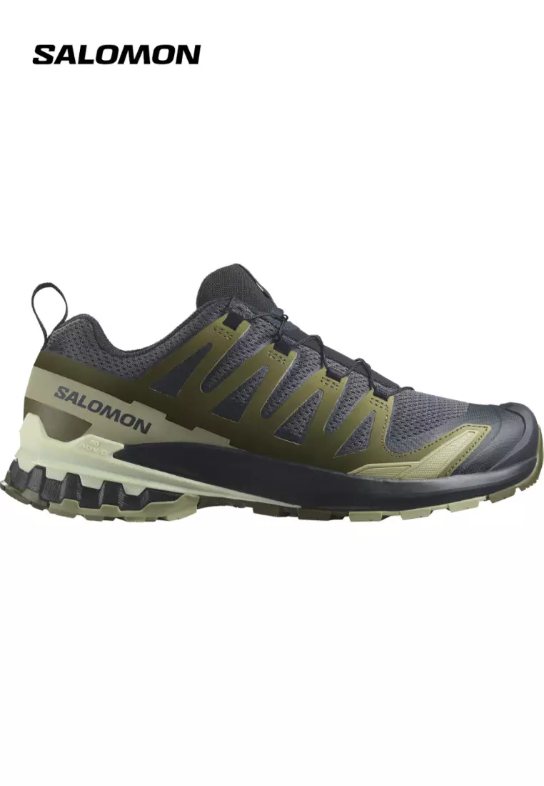 Discount on Salomon  shoes - SKU: SALOMON XA PRO 3D V9 Men Outdoor Shoes in India Ink / Olive Night / Aloe Wash