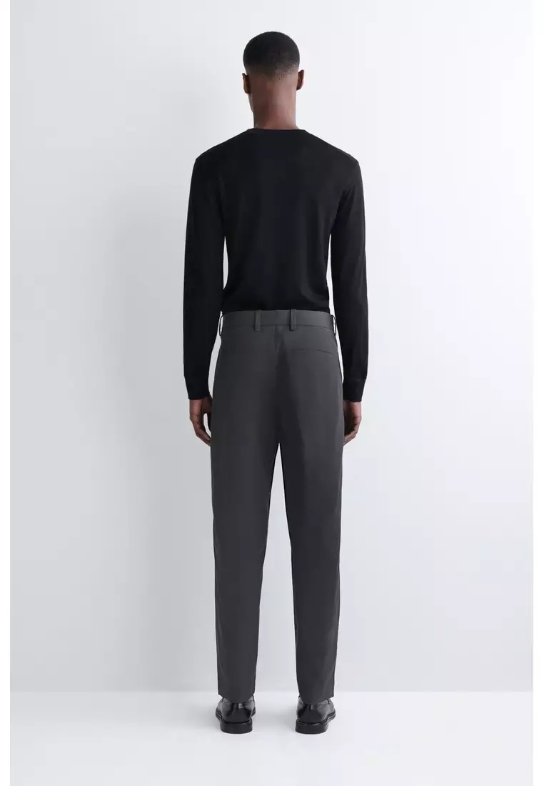 COTTON REGULAR-FIT STRAIGHT-LEG CHINOS