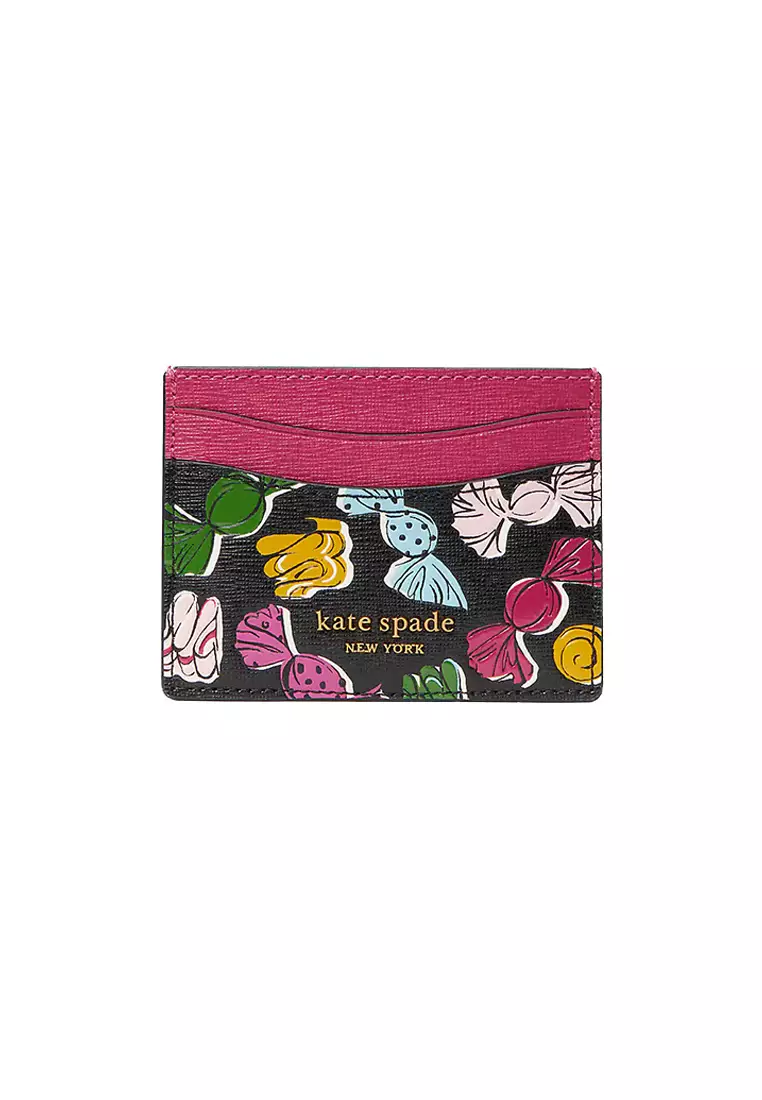 Buy Kate Spade Kate Spade Morgan Assorted Candies Embossed Cardholder Black Multi Ka010 2024 9748