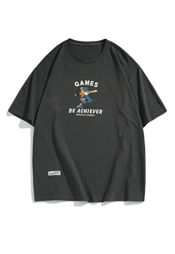 Twenty Eight Shoes Baseball Bear Printed Short Sleeve T-shirts RA-J1609 D825AAA16207B4GS_1