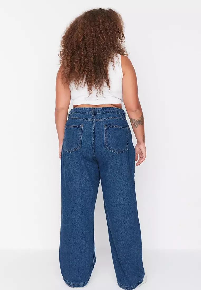 Plus Size Wide Legs Jeans