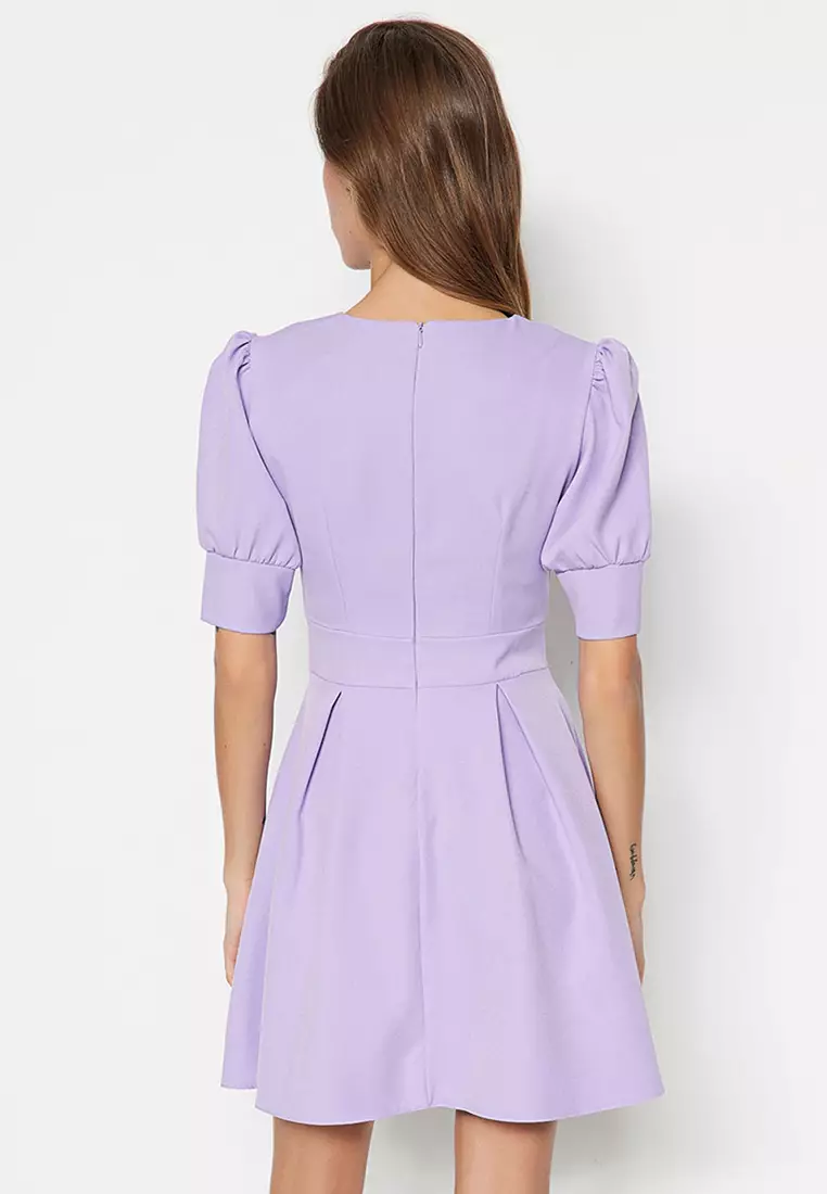 Buy Trendyol Double Breasted Collar Dress Online Zalora Malaysia