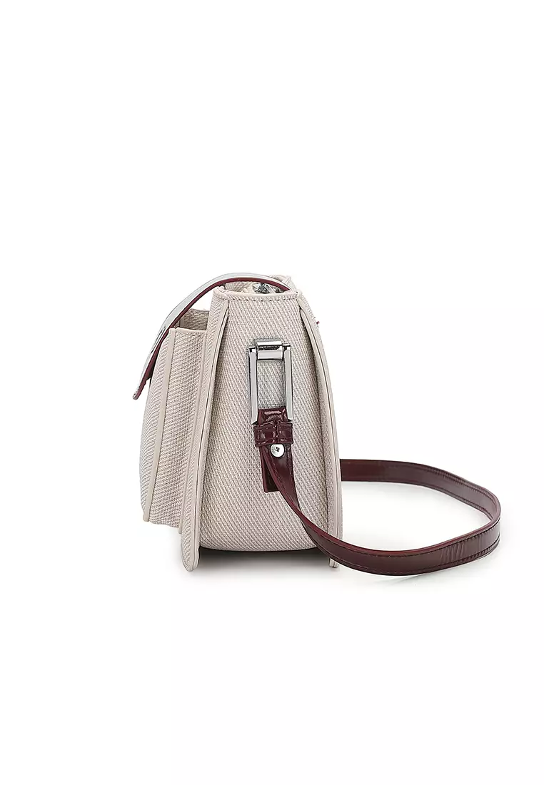 Women's Sling Bag / Crossbody Bag / Shoulder Bag (Tas Selempang Wanita / Tas Bahu Wanita) - Putih