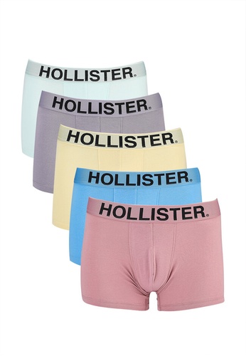 Hollister yellow and multi 5-Packs Color Run Boxer Briefs BA068US96DFA41GS_1