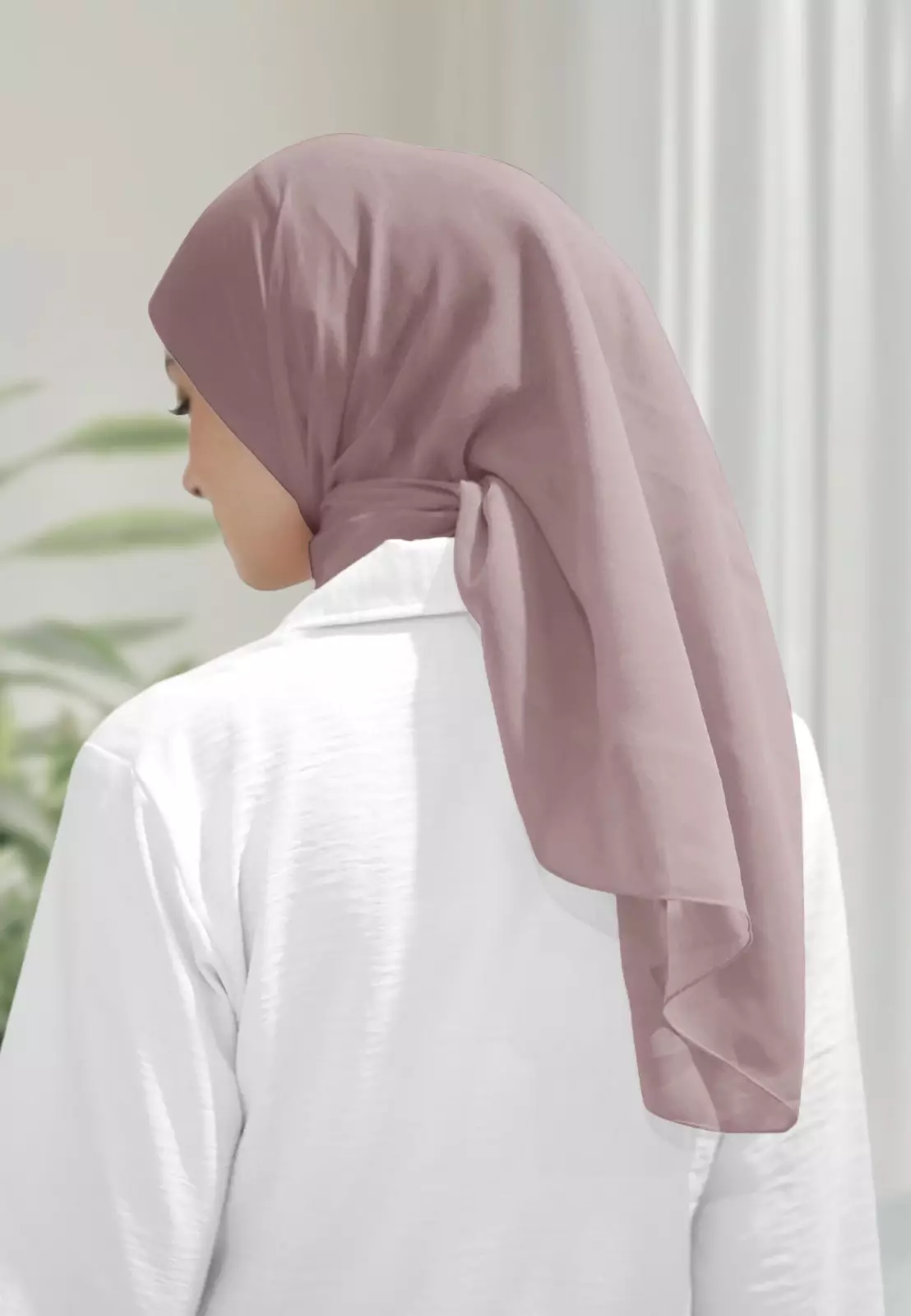 Haura Scarf Paris | Hijab Segiempat | Plain Paris Hijab Polos - Dove Lavender