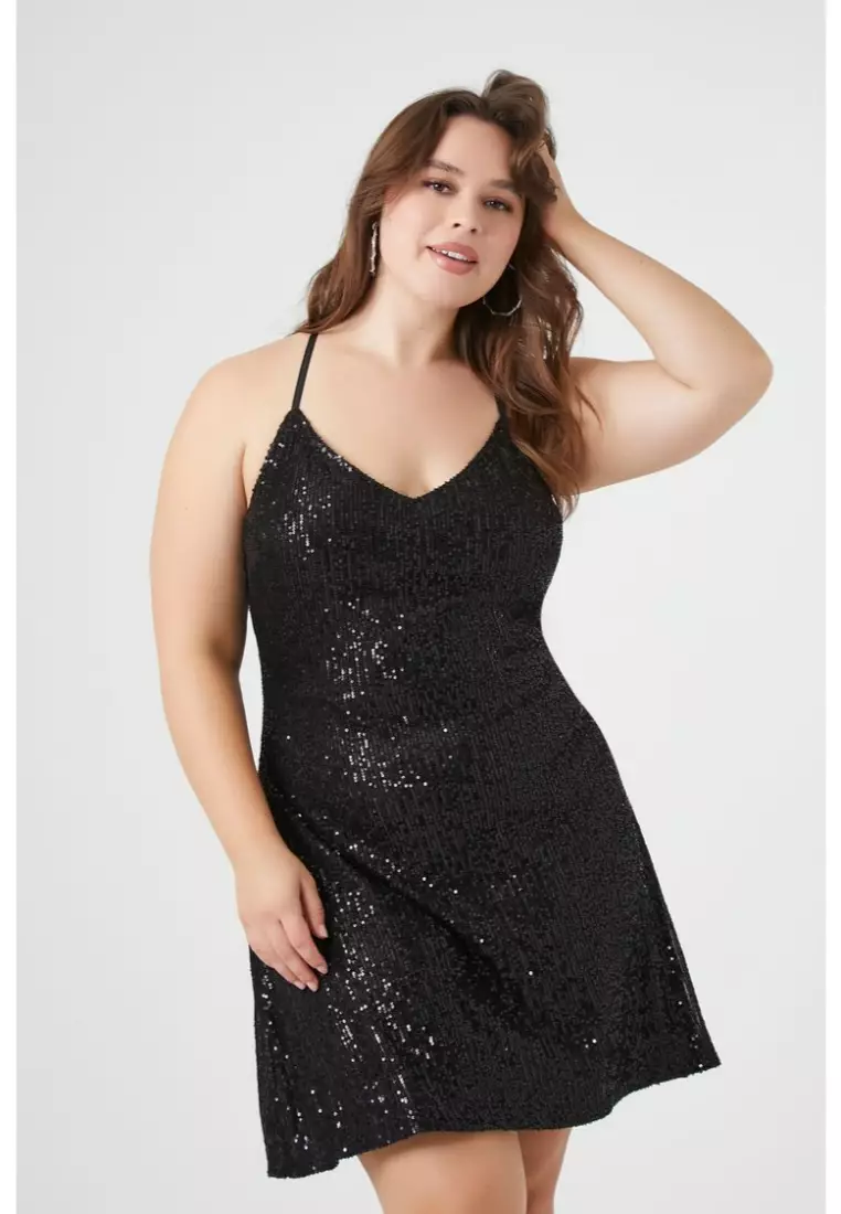 Buy FOREVER 21 Plus Size Faux Leather One Shoulder Dress 2024