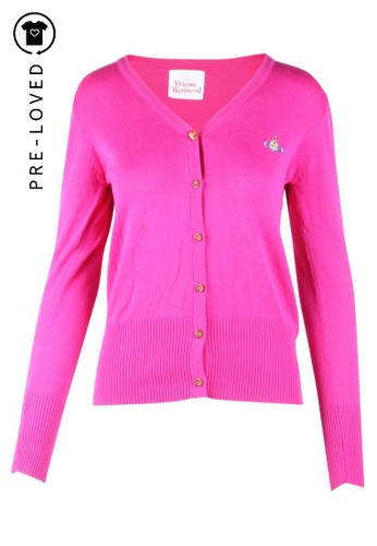 Buy Vivienne Westwood Pre Loved Vivienne Westwood Fushia Cardigan Online Zalora Singapore