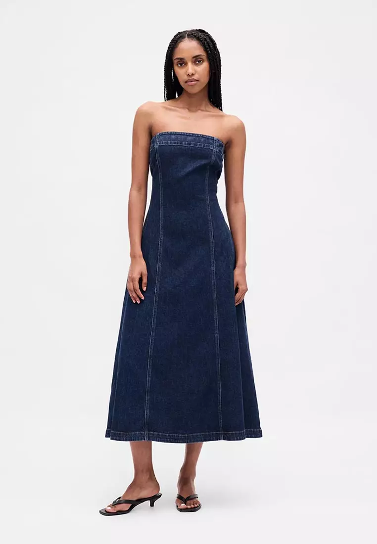 Buy Gap Denim Midi Dress 2026 Online | ZALORA Philippines