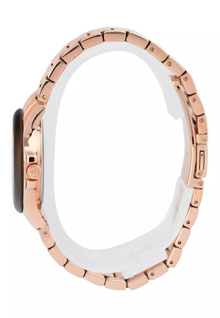 Jam Tangan Wanita Alexandre Christie AC 2A95 BFBRGDB Rosegold Brown Stainless Steel