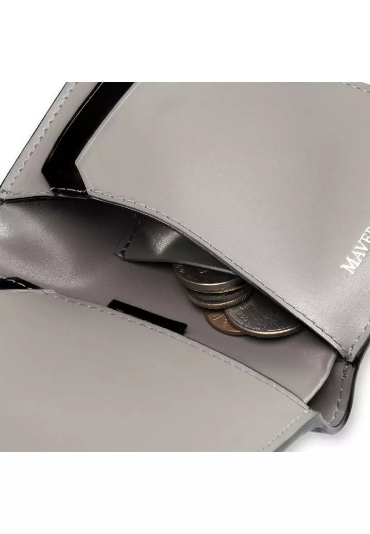 Maverick & Co. Cosmopolitan Pocket Leather Wallet (Black & Grey)