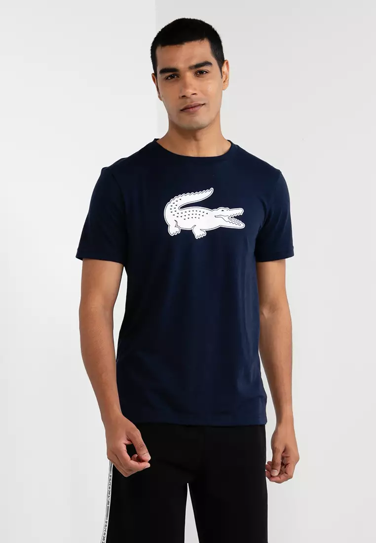 線上選購Lacoste 3D Print Crocodile Breathable Jersey T-shirt