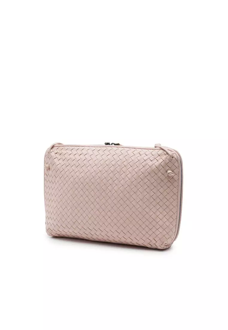 Pre-Loved Bottega Veneta Large Nappa Intrecciato Nodini Crossbody
