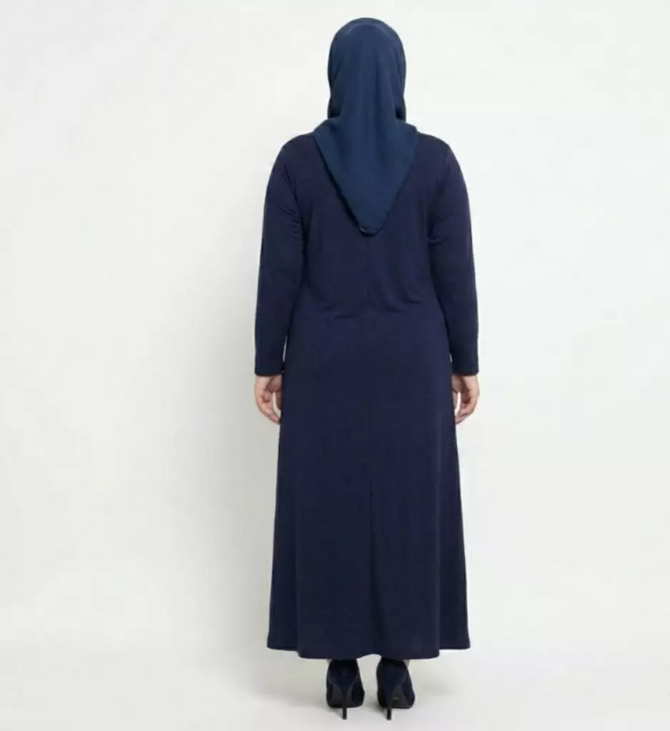 Long Sleeve Inner Dress Salma JUMBO SIZE S-XXL Navy