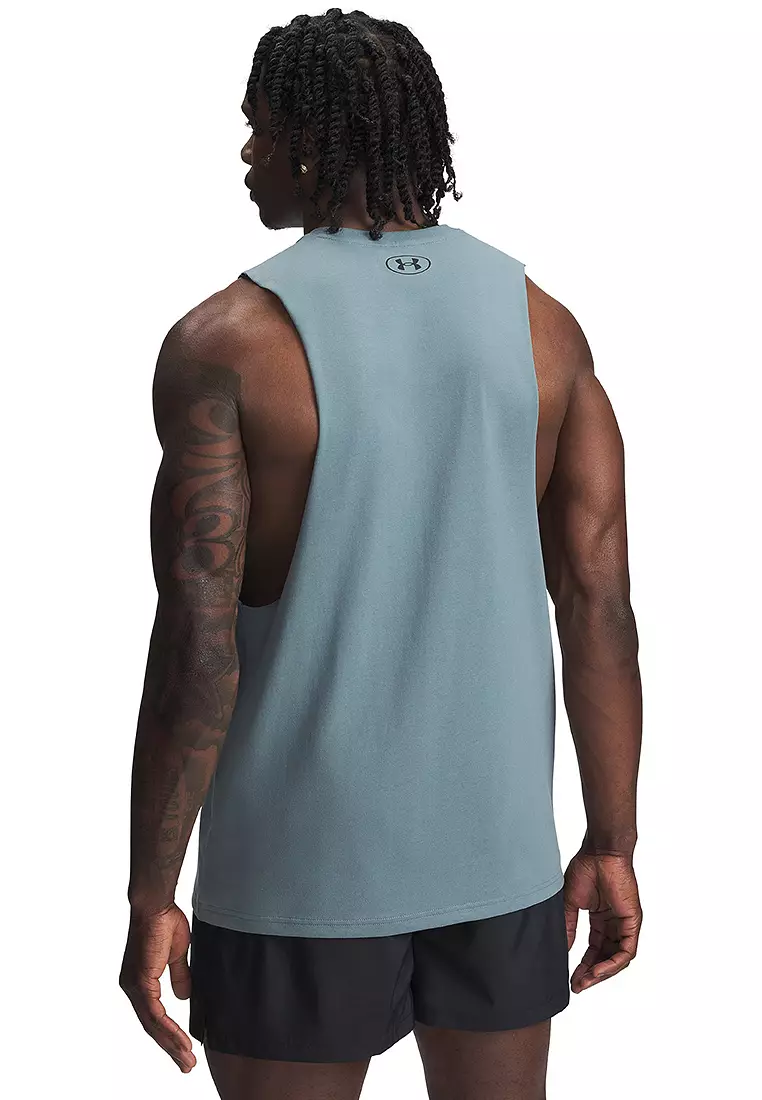 Left Chest Cut-Off Tank Top