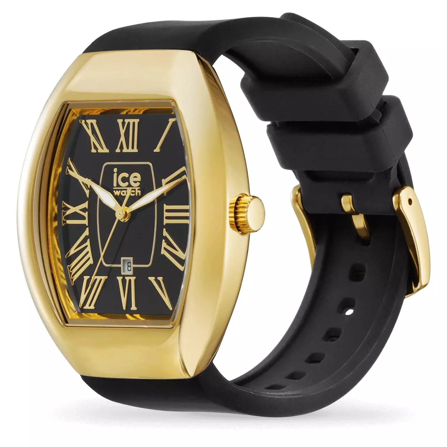 Jam Tangan Wanita Ice Watch ICE Boliday Dome - Black Gold 35mm [024048]