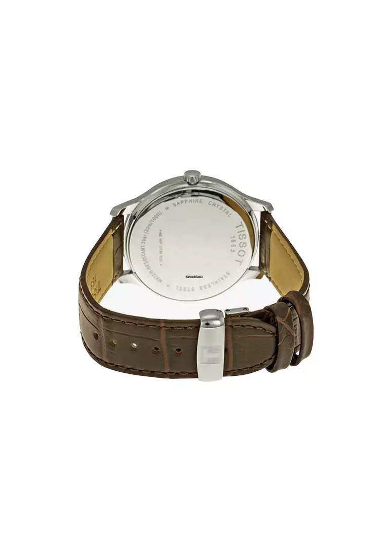 Men's Watch White with Brown Color T063.610.16.037.00