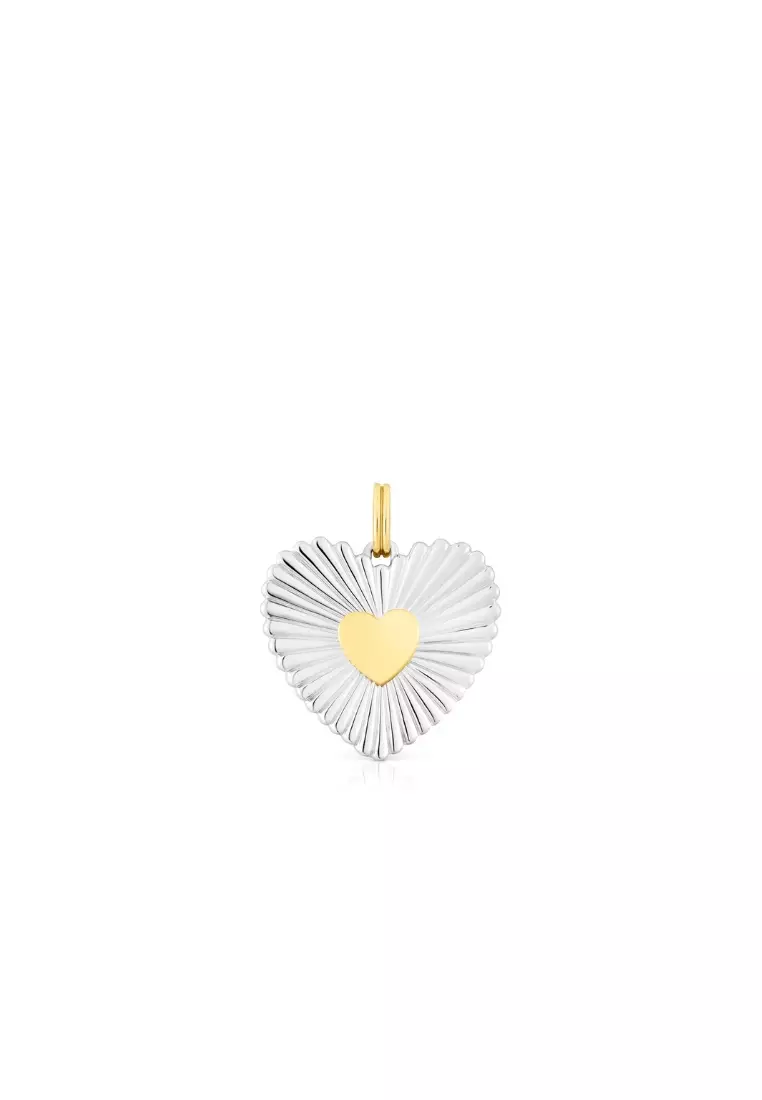 Buy TOUS TOUS Iris Motif Silver Pendant with Heart Silhouette 2023 Online |  ZALORA Singapore