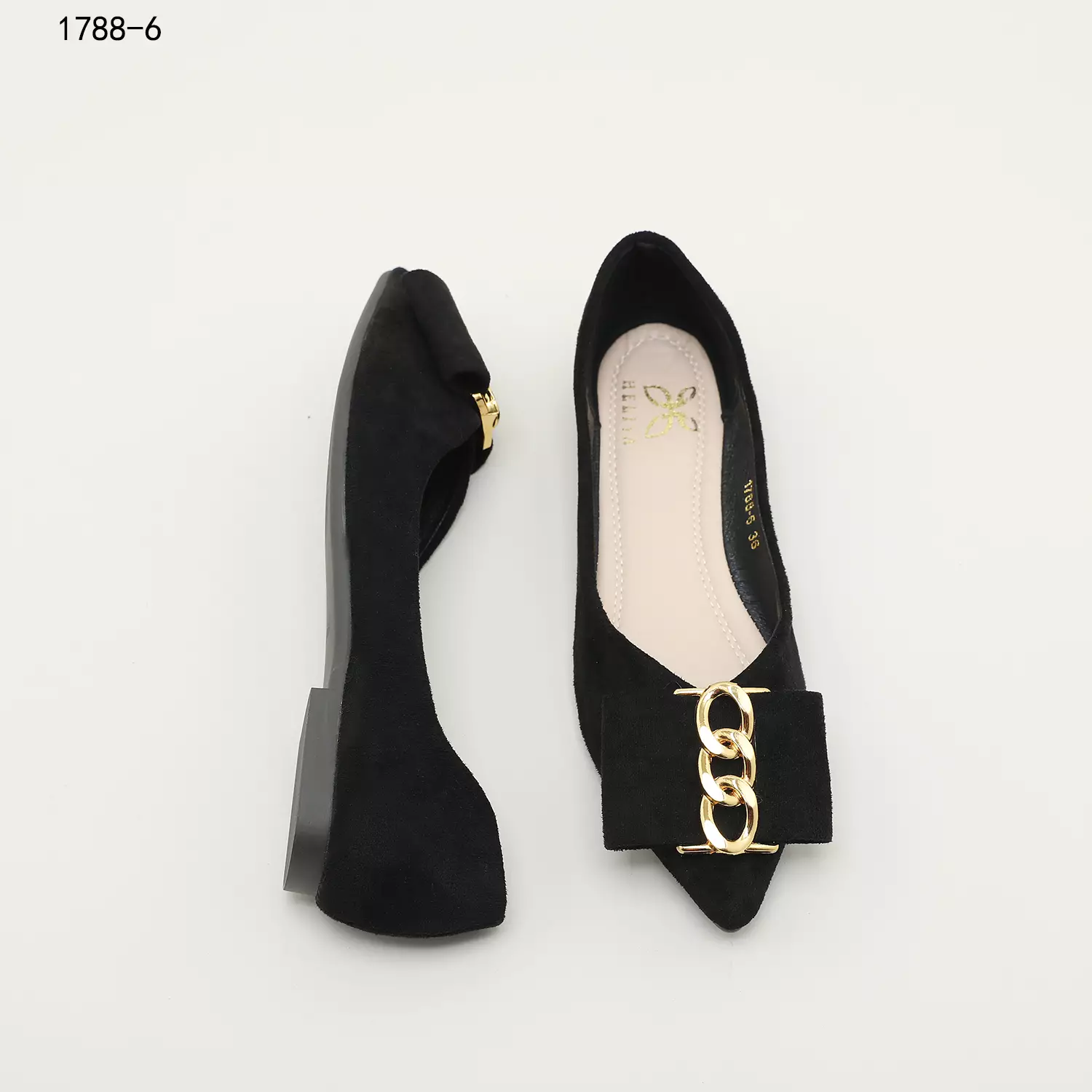 Heliva Harper Flat Shoes Ballerina Suede Women Shoes