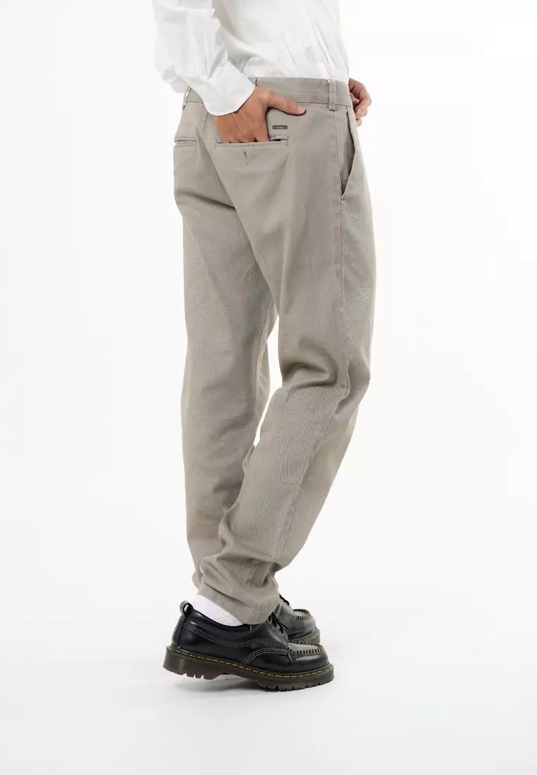 Greenlight Essential Men's Long Chinos Pants Regular Fit Cotton Spandex Arwen HP-C031225