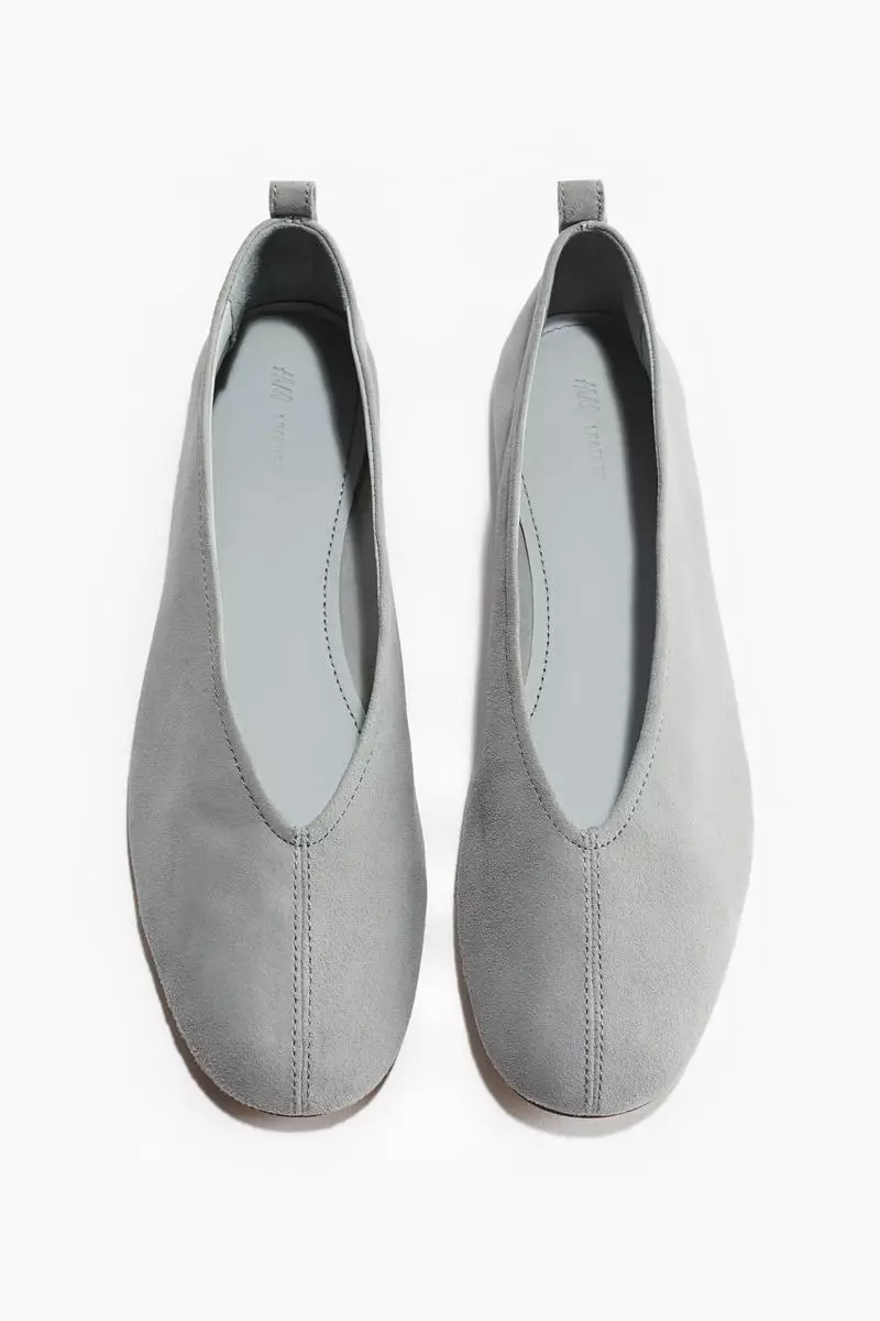 Buy H&M Leather ballet pumps 2025 Online ZALORA - Main Image