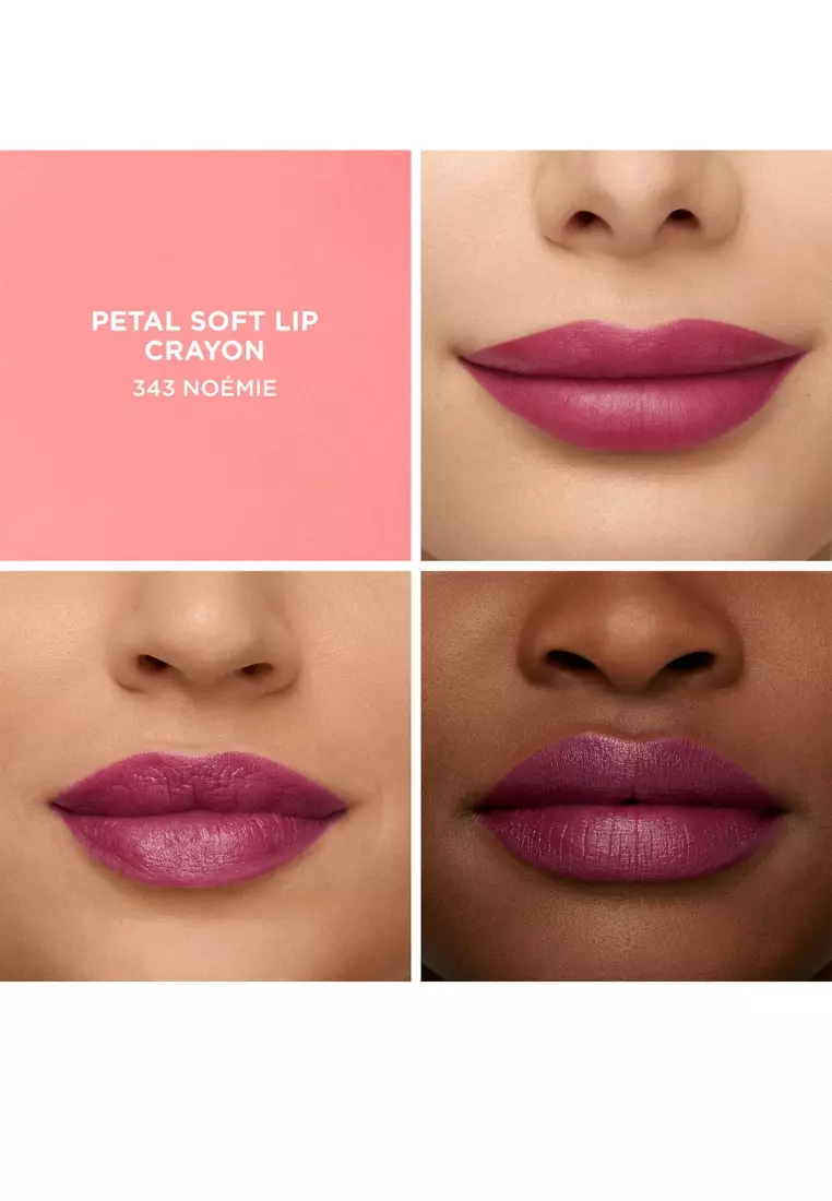 Petal Soft Lipstick Crayon - 343 Noémie Mid Tone Plum