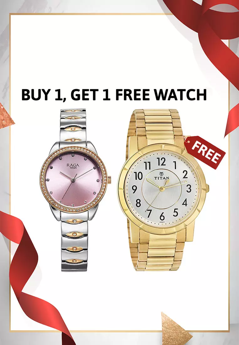 Buy Titan Titan Raga Two Tone Stainless Steel Analog Quartz Watch