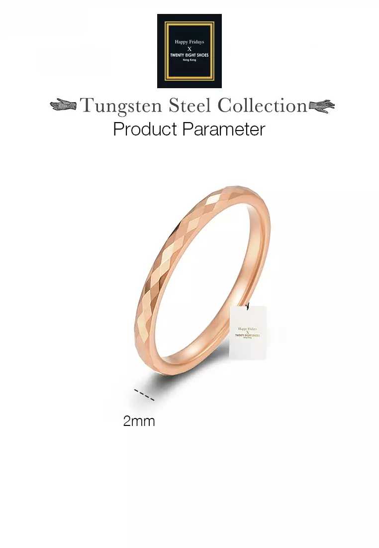 Rhombus Tungsten Carbide Ring JW QF-041