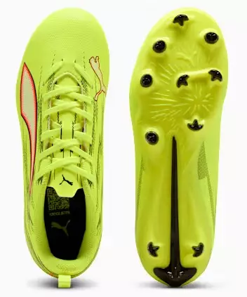 PUMA Ultra 6 Play Fg/Ag Jr 10870501 - Sepatu Bola Anak (Kuning)