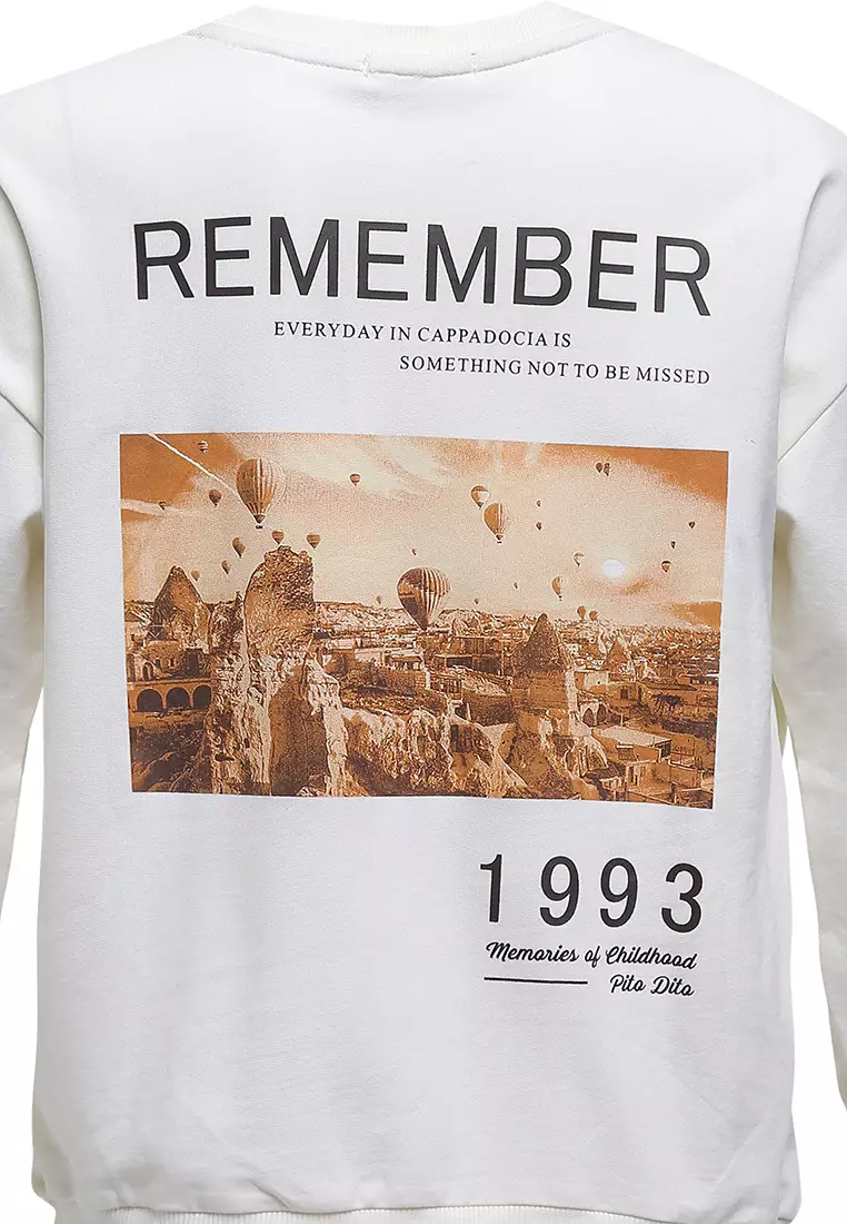 Pito Dito Girl Aretuza Sweater Panjang Anak Cream