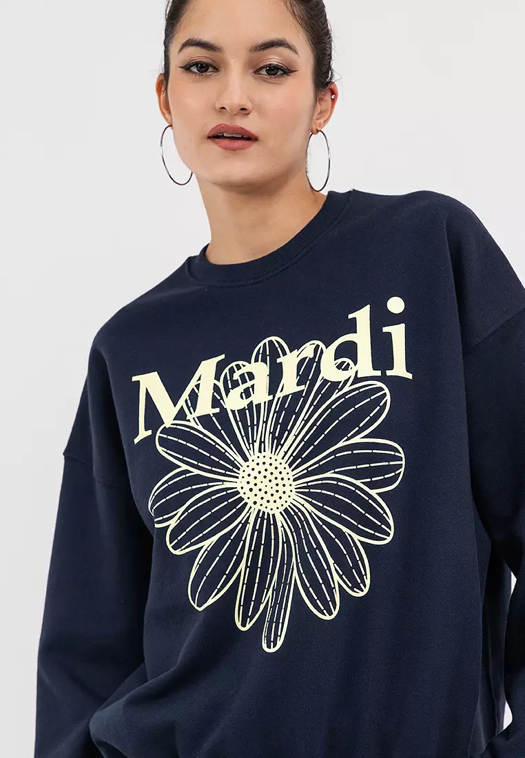 Buy Mardi Mercredi Sweatshirt Flowermardi_Navy Lemon 2025