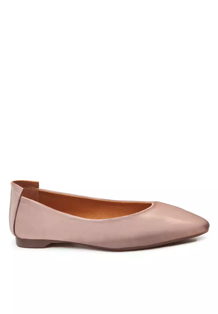 Discount on Twenty Eight Shoes  shoes - SKU: VANSA Top Layer Cowhide Pointed Flat VSW-F1816