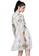 SASSAFRAS white Off-White Floral Skater Dress 9B448AA846DC81GS_2