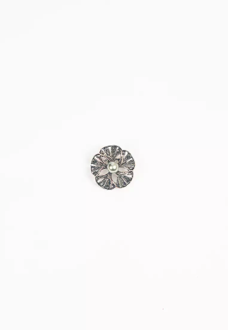 Houseofcuff lapel pin brooch bros untuk jas TUSUK SILVER A38