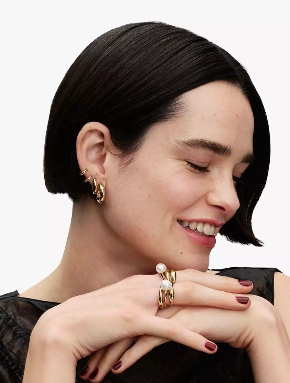 14k Gold-plated hoop earrings