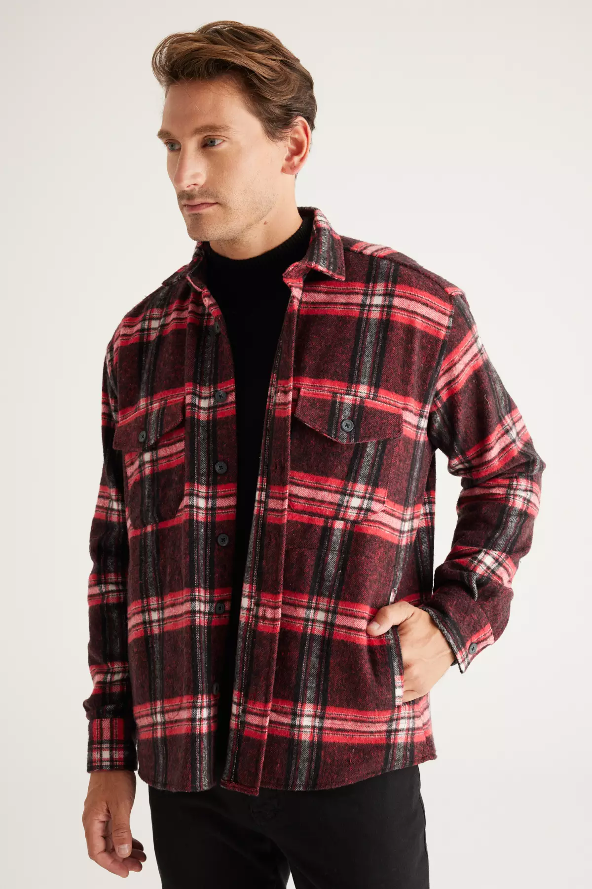 Jual Altinyildiz Plaid Patterned Lumberjack Shirt Jacket Original