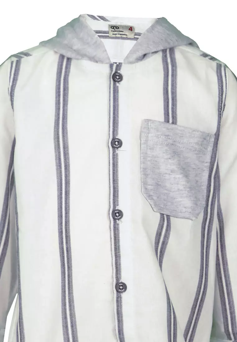 Qna Boy Akruyek Hoodie Anak Broken White Motif Salur