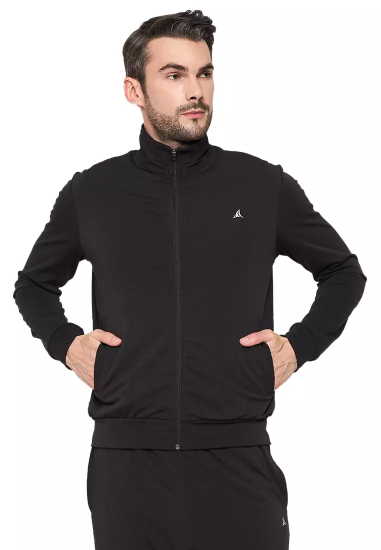 Men's Black Training Track Jacket
