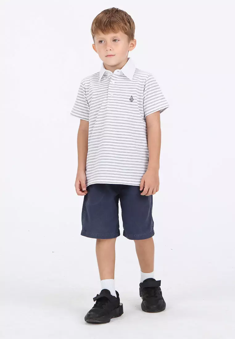 KPL TYPSY STRIPY SHORT SLEEVE POLO WHITE