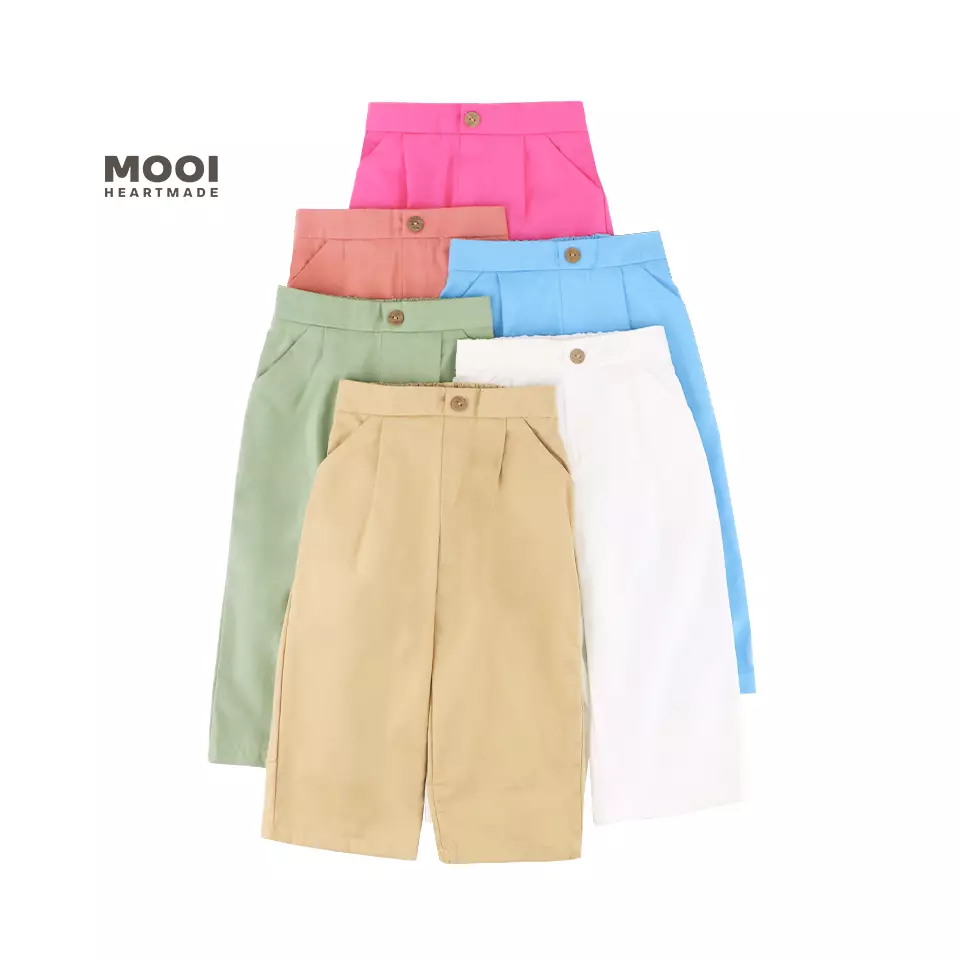 Mooi Celana Panjang Chinos Anak Perempuan Reiko Cullotes Pants - Baby Blue