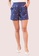 L'zzie navy LZZIE THEKLA EMBROIDERY SHORTS - NAVY C0674AA97F8C57GS_1