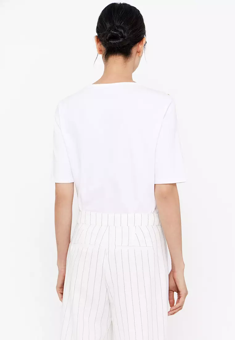 Basic Boat Neckline T-Shirt