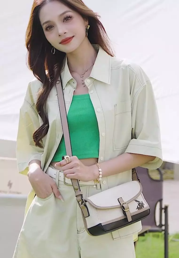 Women's Logo Sling Bag / Crossbody Bag (斜孭袋) - 黑色