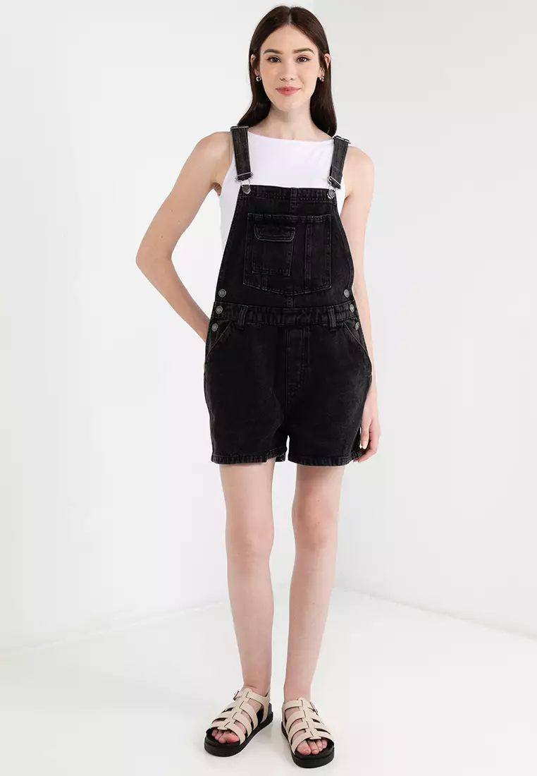 Buy Cotton On Short Denim Overall 2024 Online | ZALORA Philippines