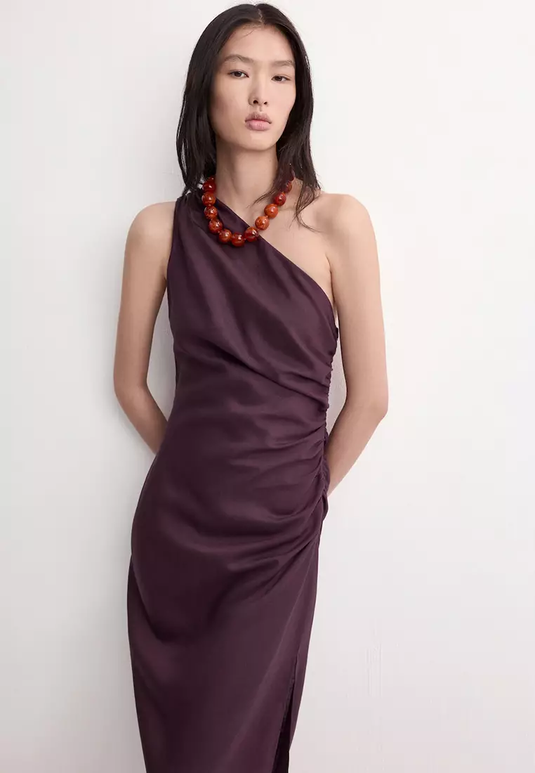 mango asymmetrical dress Buy With Side Slit 2026 Online Midi design Occasion:Birthday Adorable Baby Shower Outfit Linen/Length:Lined on top