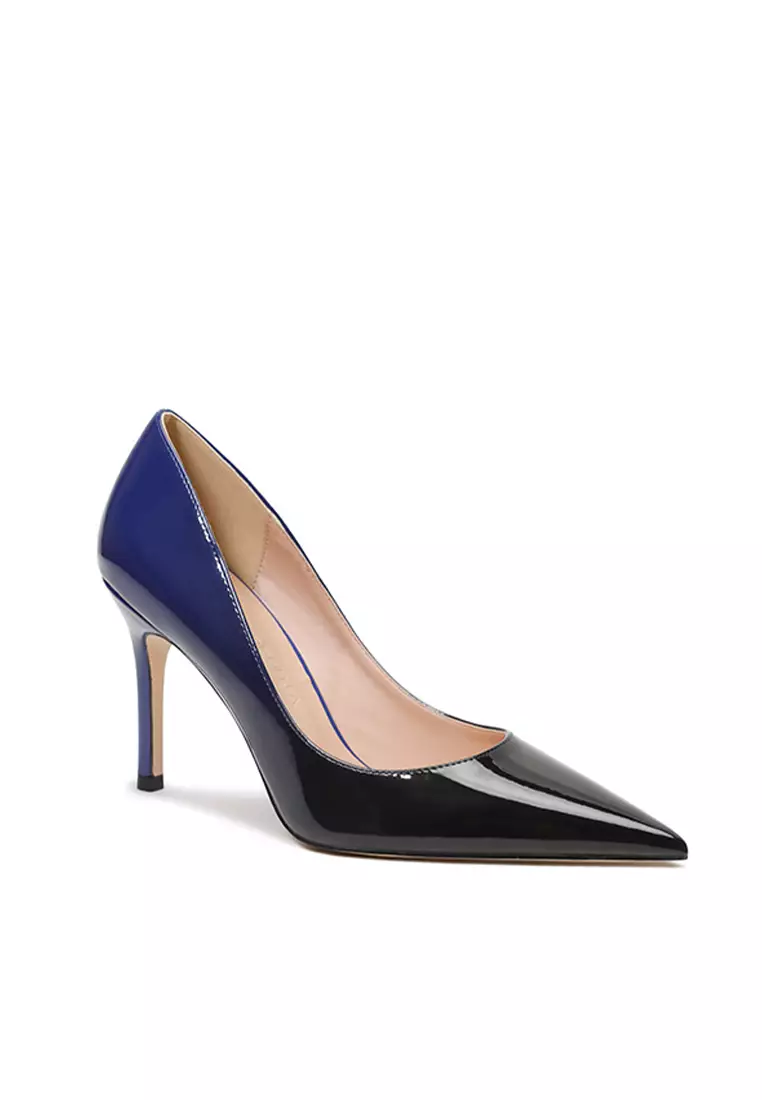 10CM Faux Leather Pointed Pumps Heels Shoes HZL053