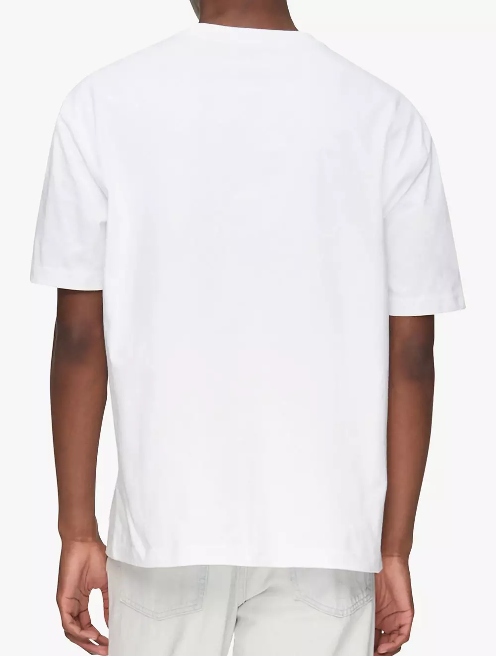 CK JEANS - STANDARD LOGO CREW NECK TEE - white